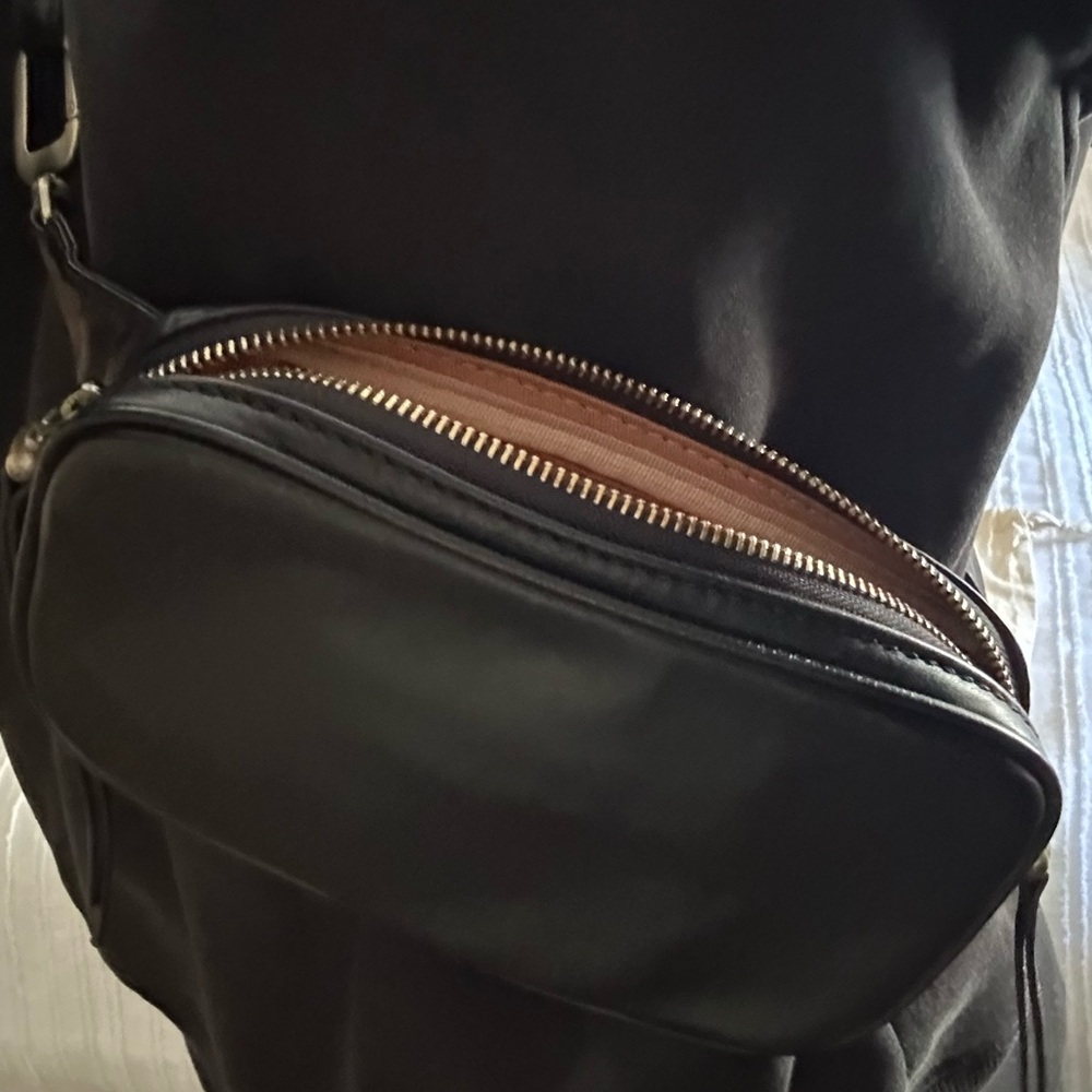 HOBO Black Leather Crossbody Bag